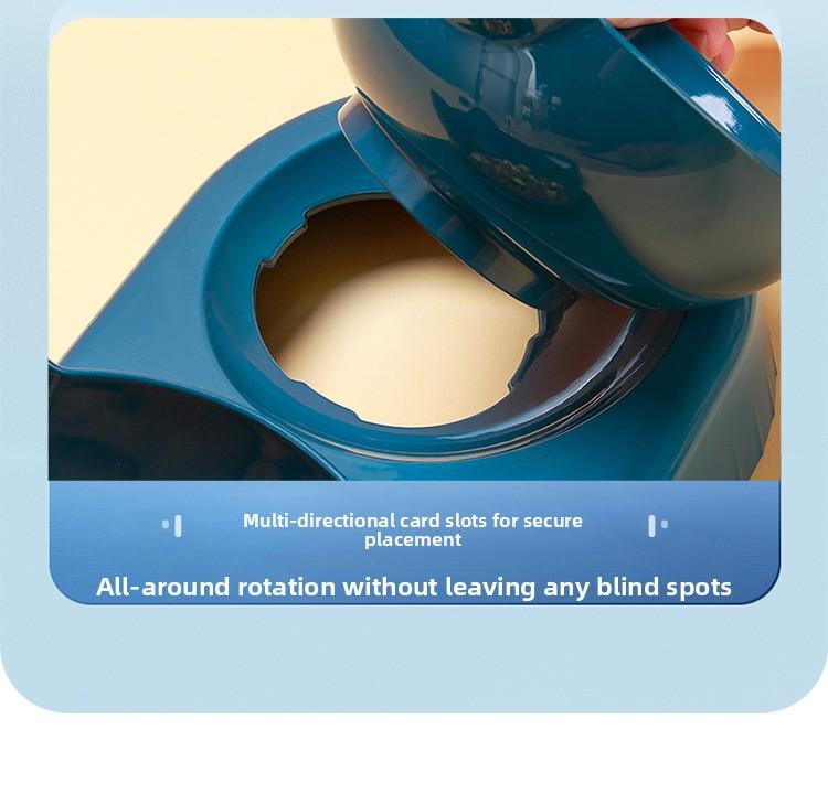 Tilted Cat Dog Double Bowls Neck Protection Anti-Spill Food Water Feeder Anti-Slip Cat Bowl for Cats Dogs Rechargeable Livestock Prod with Flexible Shaft pet stuff pepper spray dog bugs detector reverse slow feeder shaped harness silicone raised food bowl