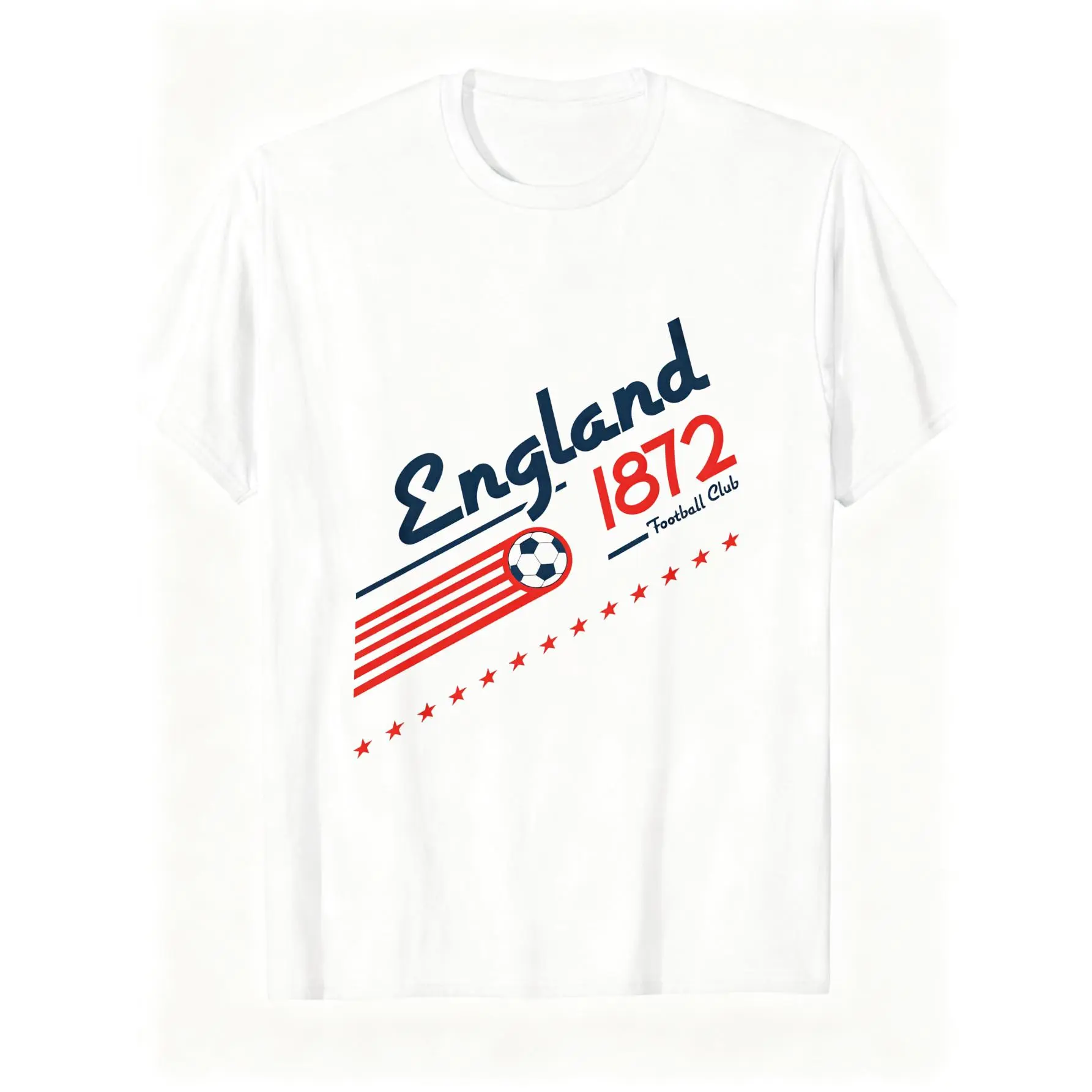 [100% Cotton] Lightweight 180gsm Unisex England Football T-Shirt, Retro 90s UK World Soccer Team Graphic Tee
