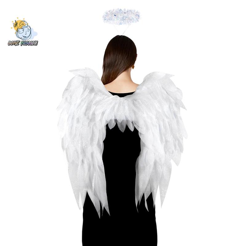 Adult Angel Wing Lightweight Feather Angel Wings and Halo Headband Cosplay Costumes Props for Party Accessories Adult Angel Wing Lightweight Feather Angel Wings and Halo Headband Cosplay Costumes Props for Party Accessories