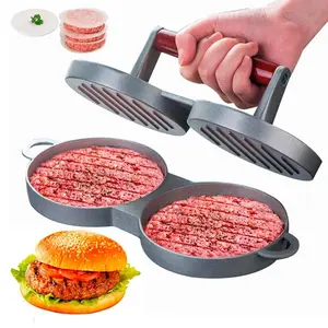 Hamburger Patty Press Mold for Grilling and Homemade Burgers, Round Meat Patty Maker, Baby Rice Molder, Burger Press Tool