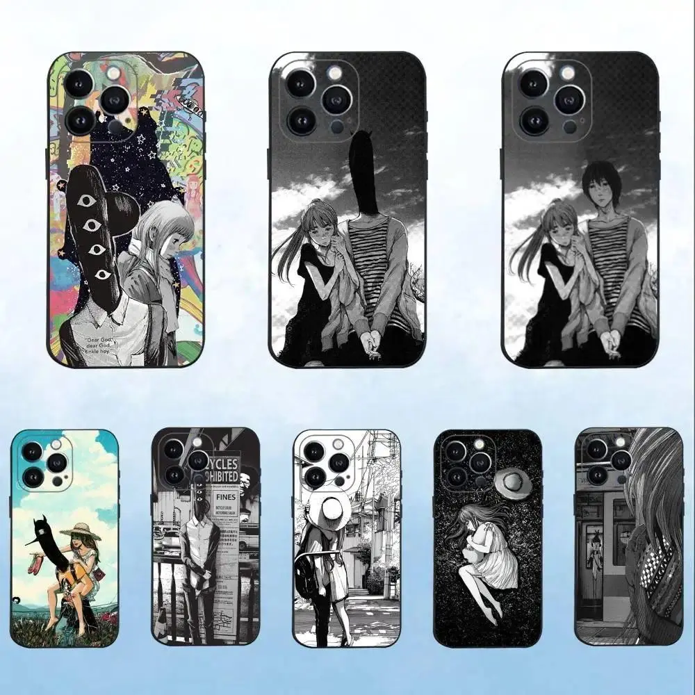 Goodnight Oyasumi Punpun Anime Phone Case Soft Silicone Black Cover For iPhone 11-17 Pro Max/Plus & Samsung Galaxy S23-S25