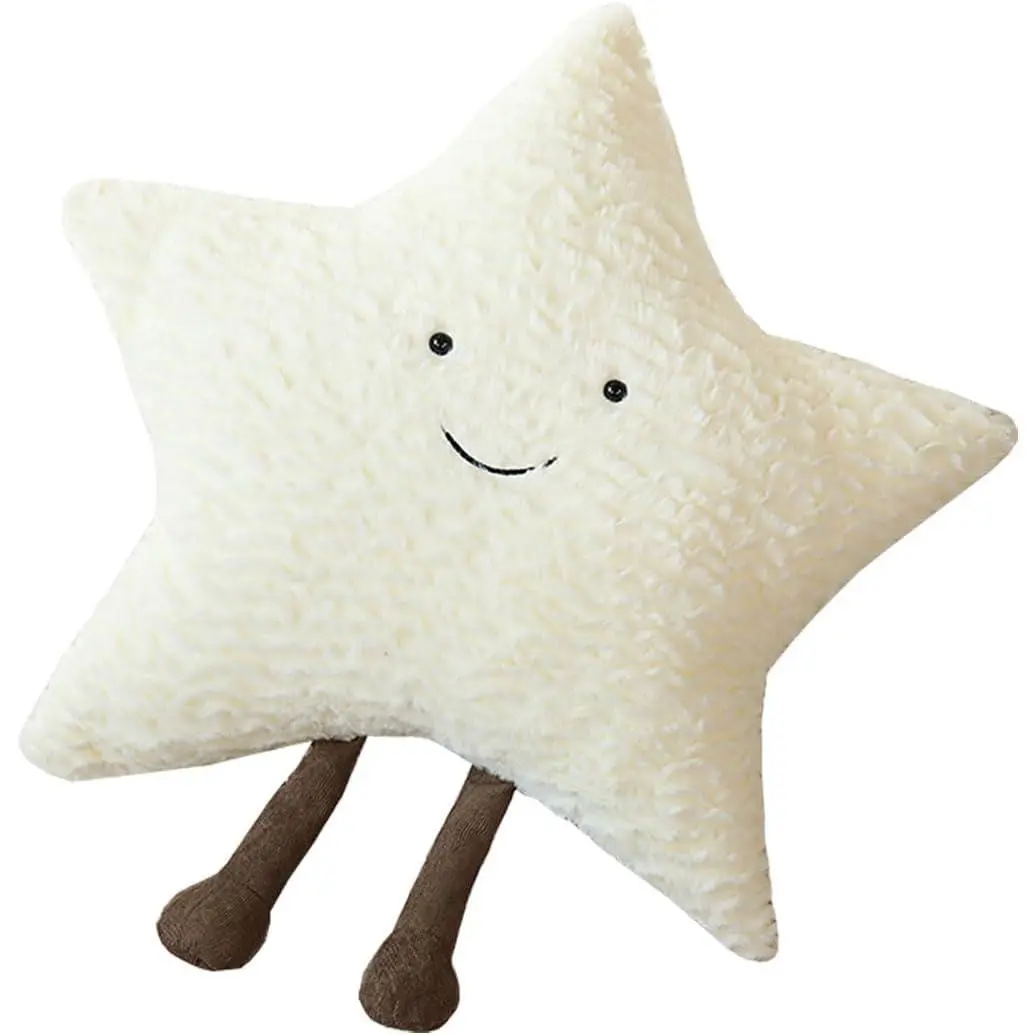 Women's Bra Accessories Sun-Moon-Star Throw Pillow, 15.7in Velvet-Fleece Cushion for Bedroom, Living Room, Lovely Exquisite Sofa Decor, Balcony, Office, Decorative, Stars, Two Sizes