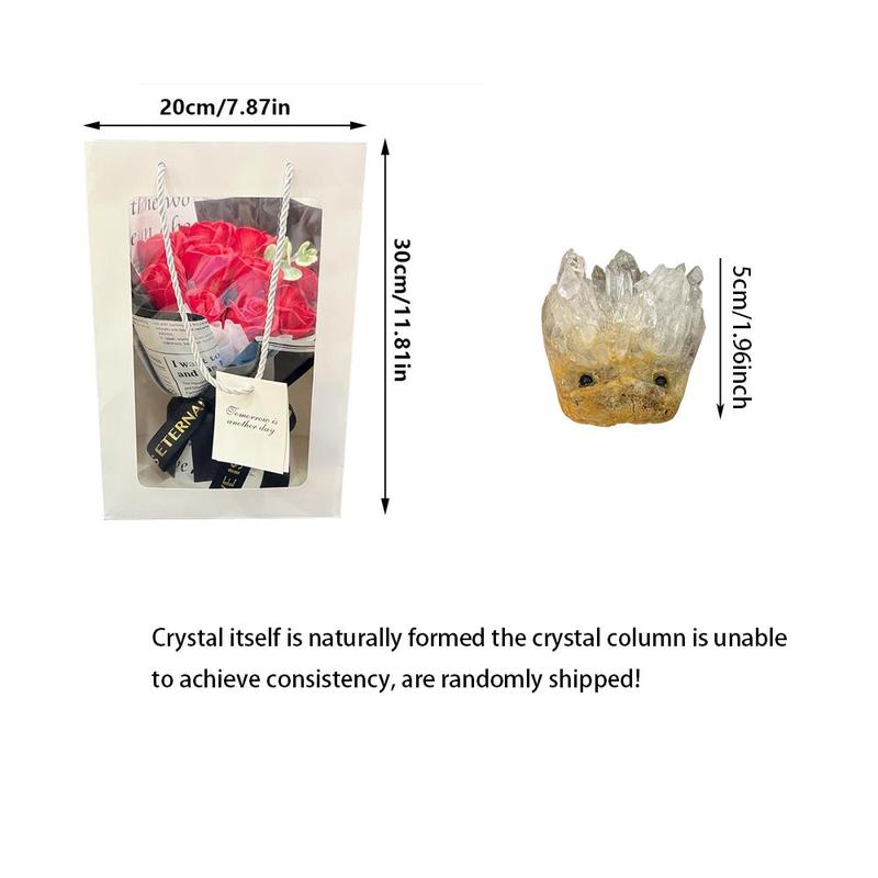 Artificial Rose Flower Bouquet, Artificial Roses Bouquet, Artificial Flower Arrangements, Wedding Bouquet, Gifts for Girlfriend, Teacher Gifts, Graduation Gifts, Home Decor