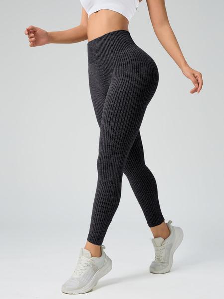 Women's Solid High Waist Sports Leggings, Casual Comfy Breathable Skinny Pants, Skinny Yoga Bottoms for Yoga Gym Workout Running, Ladies Sportswear for All Seasons, Womenswear