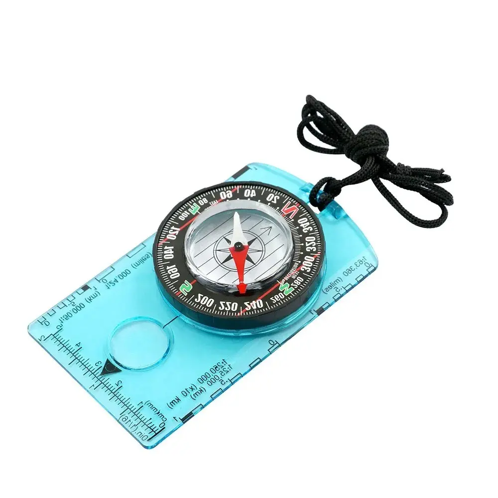 Waterproof Orienteering Compass for Map Reading, Baseplate Compass for Outdoor Hiking, Hunting Navigation, Camping Gadget, Camping Equipment, Survival Gear