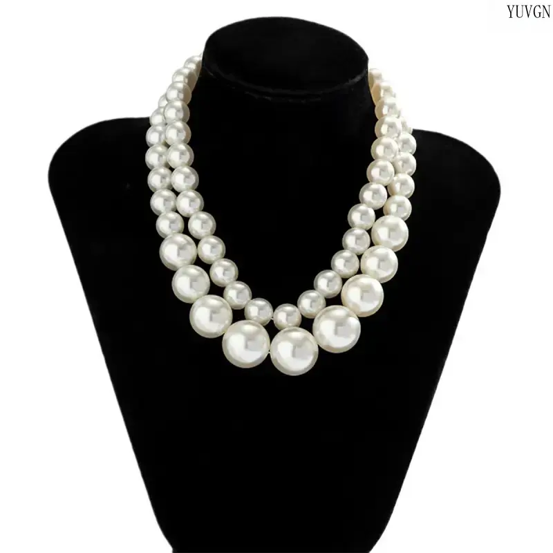 Women's Vintage Oversized Multi-Layer Choker Necklace - Choker Shape, Elegant Niche Aesthetic Stackable Neck Jewelry, Versatile Leisure Accessory for Daily Outings, Party Wear