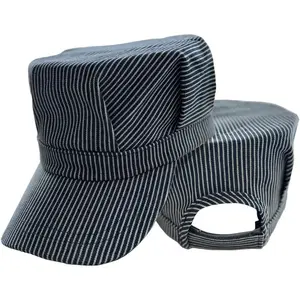 Train Conductor Hat Railroad Engineer Hat Suitable for Matching Denim Overalls for Men and Women