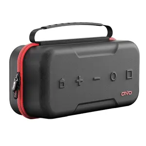 Switch Carrying Case Console Accessory Compatible with Nintendo Switch & OLED, Durable Hard Shell Travel Case with Handle Fits Joy-Con Controllers, Power Adapter & 20 Game Cards, Portable Protective Storage Bag for Travel and Daily Gaming Organization