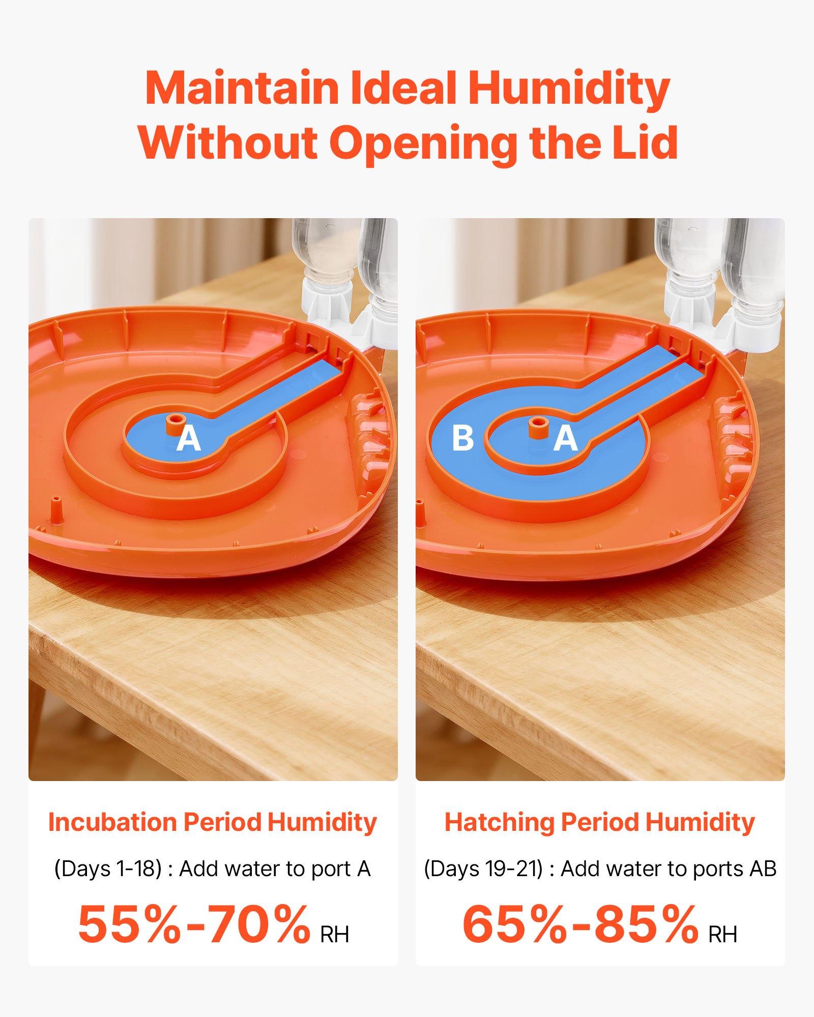 VEVOR 12 Egg Incubator, Automatic Egg Turner with LED Candler, Temperature & Humidity Control, 360 °   View Clear Window, Poultry Eggs Incubator for Home Farm, Hatching Chicks Ducks Goose Quail