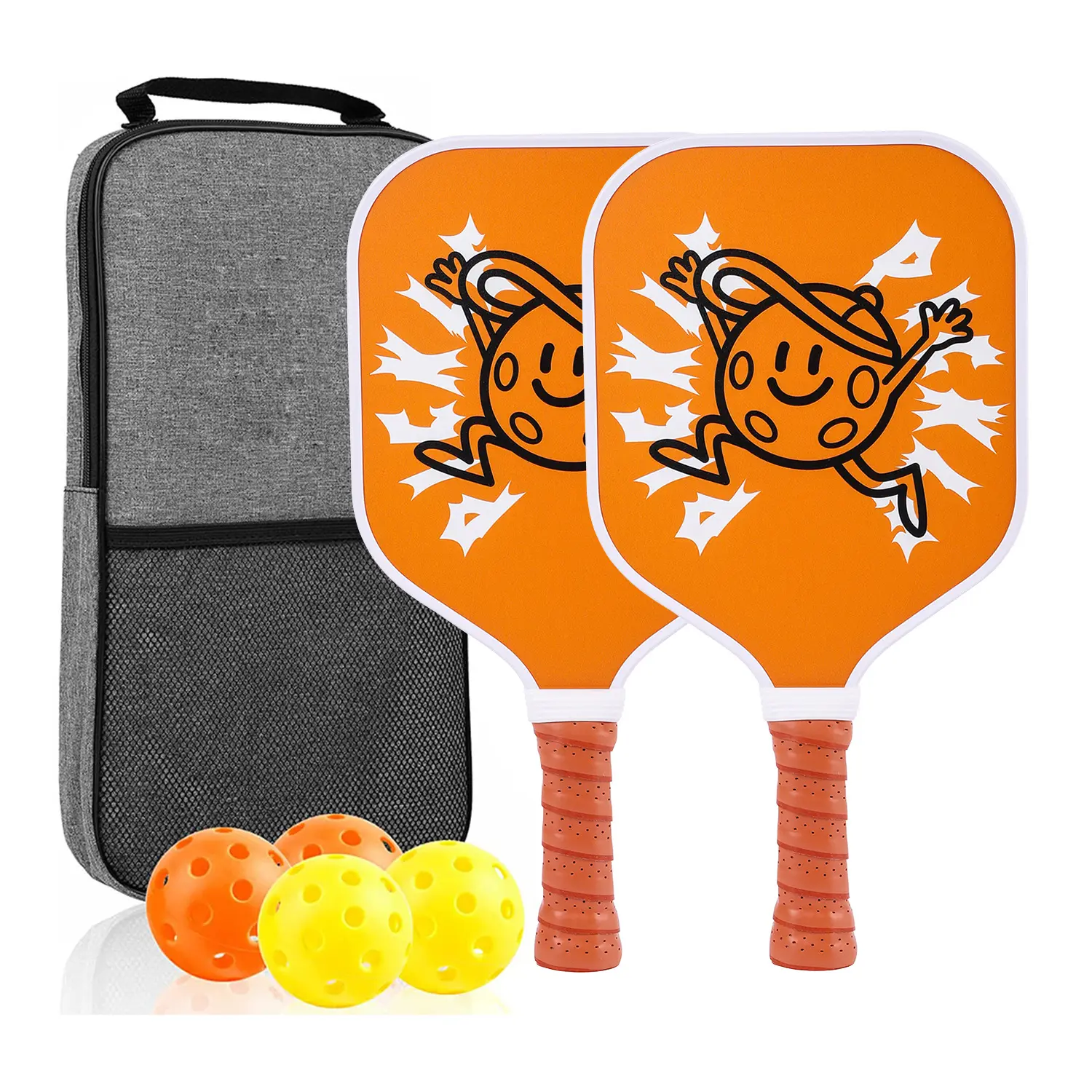 Pickleball Kids Pickleball Racket Fiberglass Student Competition Pickleball Gift Ball