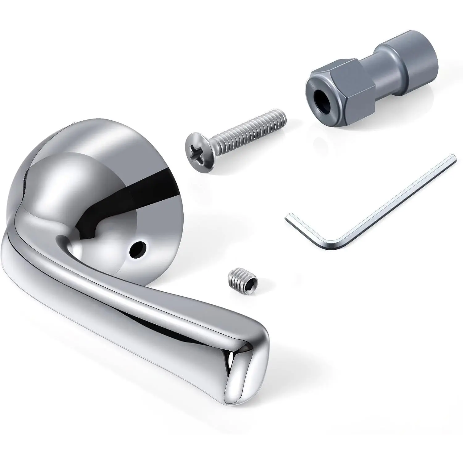 Metal Lever Handle Kit Compatible with Delta RP74148 (Polished Chrome) Compatible with Delta Foundation Series Single Handle Tub/Shower Faucets