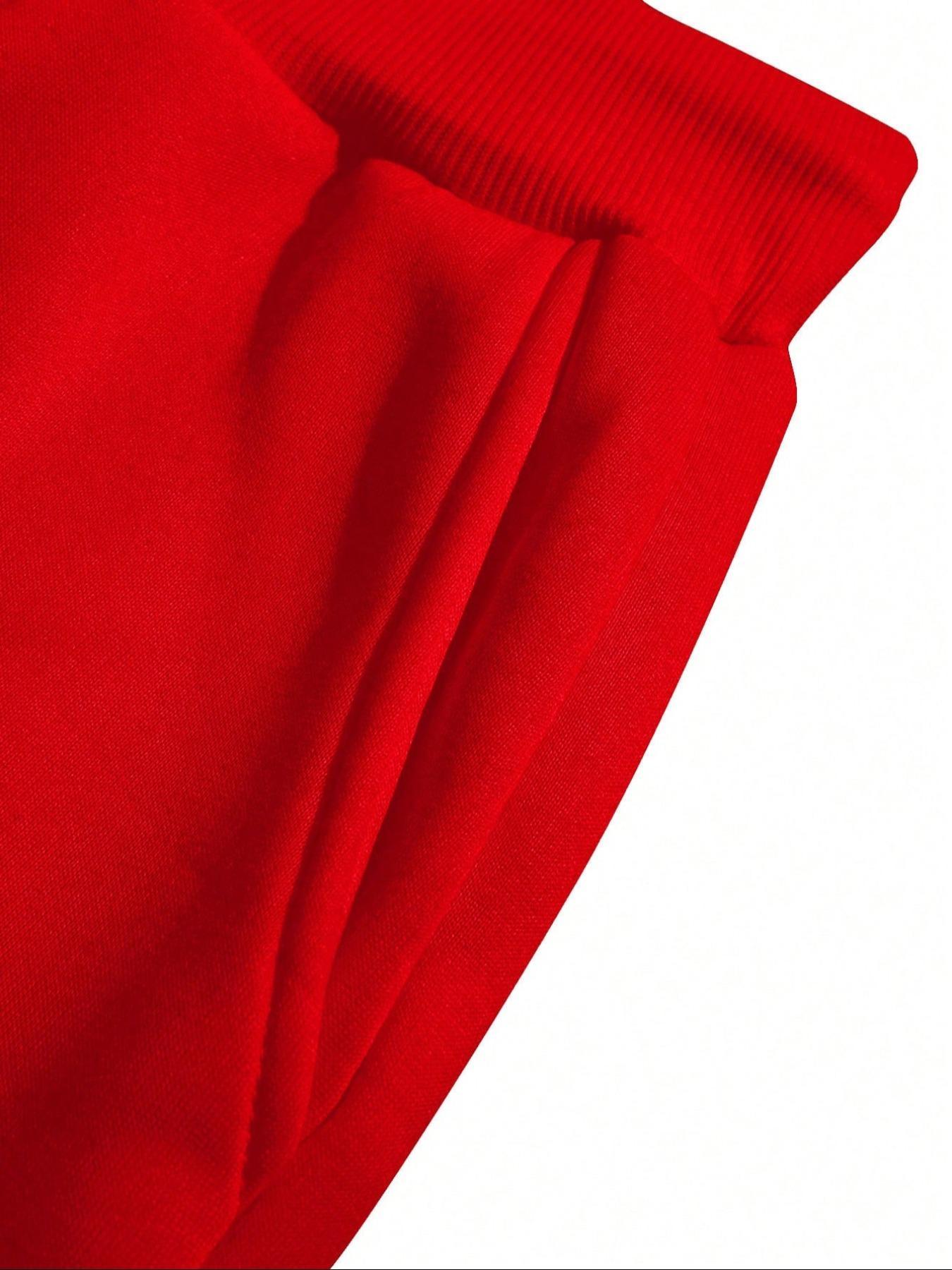 Men's Letter Print Slogan Baseball Jacket & Pants Two-piece Set, Loose Casual Long Sleeve Baseball Collar Outerwear & Trousers for Daily Wear, Men's Two-piece Outfits for Fall & Winter