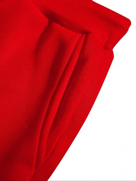 Men's Letter Print Slogan Baseball Jacket & Pants Two-piece Set, Loose Casual Long Sleeve Baseball Collar Outerwear & Trousers for Daily Wear, Men's Two-piece Outfits for Fall & Winter