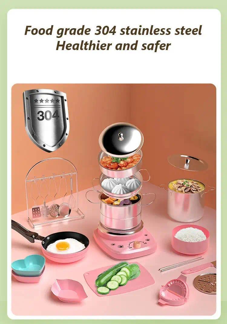 Children's Real Cooking Mini Kitchen Toys - 22 PCS Set Children's Real Cooking Mini Kitchen Toys - 22 PCS Set