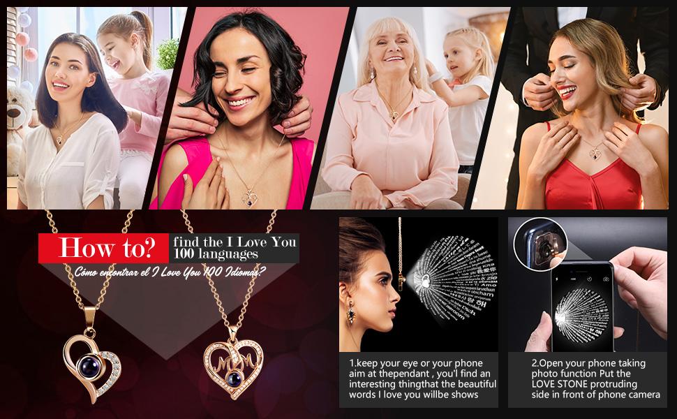 Gifts for Mom from Daughter Son, Preserved Real Red Rose with Cute Bear & I Love You in 100 Languages , Unique Mothers Day, Birthday Gift Box for Mama Mother