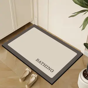 Upgrade Thickened Alga Mud Absorbent Mat, Quick Drying Non-Slip Bath Shower Room Rug, Soft Skin-Friendly Easy Clean Home Door Mat