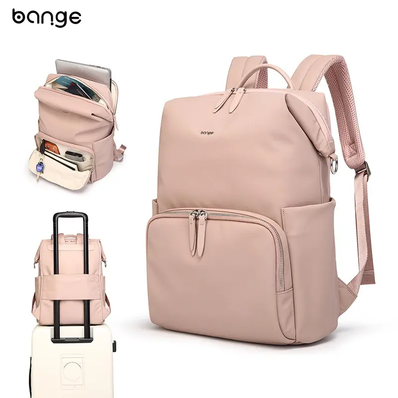 BANGE Urban Commuter Backpack Women's Large Capacity Laptop Bag Lightweight Travel Bag College Student School Bag Laptop Backpacks