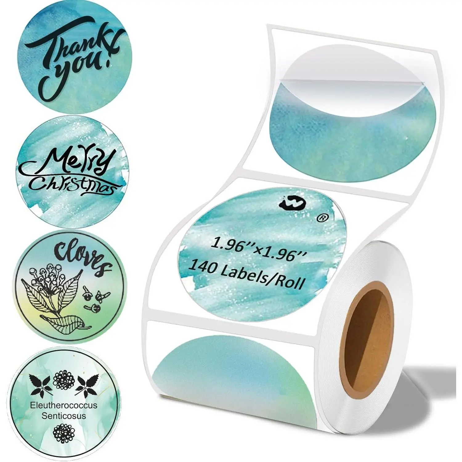 2×2 Round Thermal Labels for T50M Pro/M110/M100/M220 Label Makers, 2 inch Stickers Thermal Printer Labels for Small Business Barcode & Packaging, Stary , 140 Labels/1 Roll