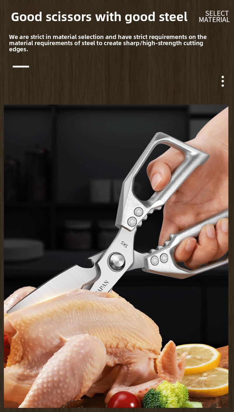 Stainless Steel Multi-Functional High Hardness Kitchen Scissors
