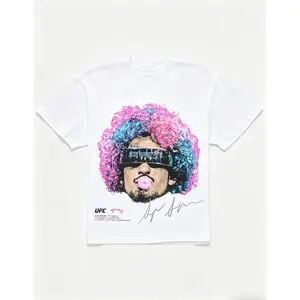 Women's UFC O'Malley Bubble Gum Boxy T-Shirt, Ideal Gift for Dads, Available Up to Size 5XL