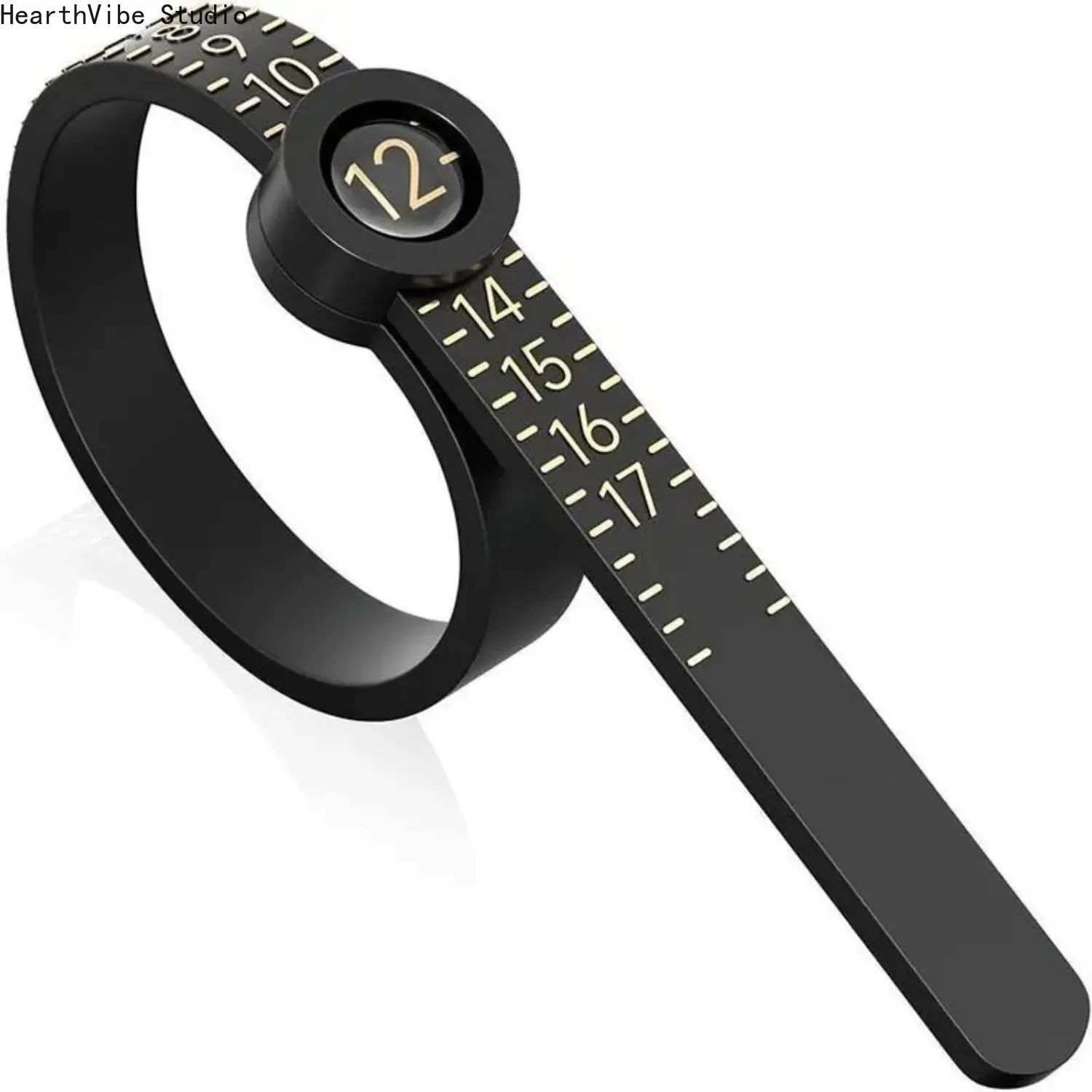 Ring Size Measuring Tool with Magnifier Reusable Finger Gauge Jewelry Sizing Belt Accurate Diameter Scale for Wedding Engagement Bands Gift
