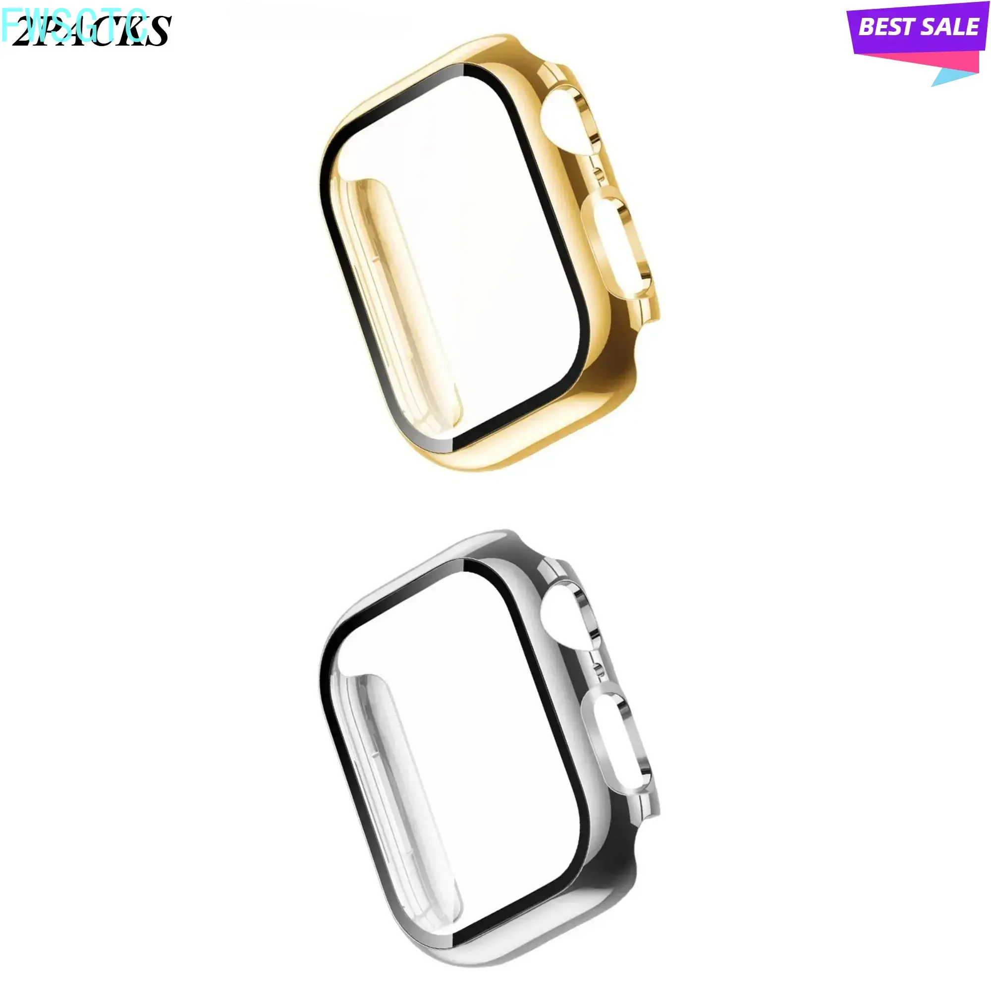 2026 New Solid PC Smartwatch Protective Case Built-in Screen Film Full Protection Cover Fits 40/41/42/44/45/46/49mm Shockproof Daily Wear Accessory summervibes