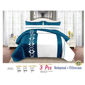 Bedsure Tufted Boho Decorative Bedding Set Comforter Boho Bed Set, GentleSoft 3 Pieces Farmhouse Shabby Chic Embroidery Bedding, Soft Jacquard Comforter for All Seasons Gifts