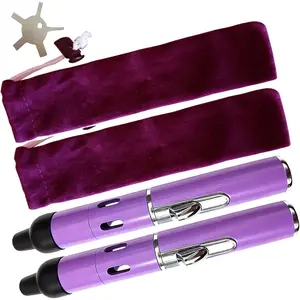 Lighter,Multifunctional All-in-One Tube-in Detachable Windproof Lighter,,Indoor,Camping,Candle,Birthday,Light Purple(2PCS)