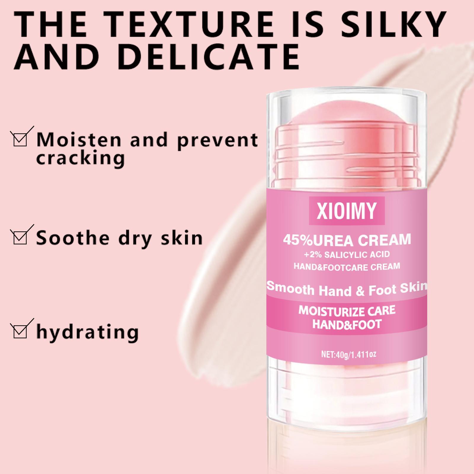 45% Urea + 2% Salicylic Acid Foot Cream, Intensive Moisturizing Care for Dry, Cracked Skin, Hydrating Foot & Hand Cream for Women & Men