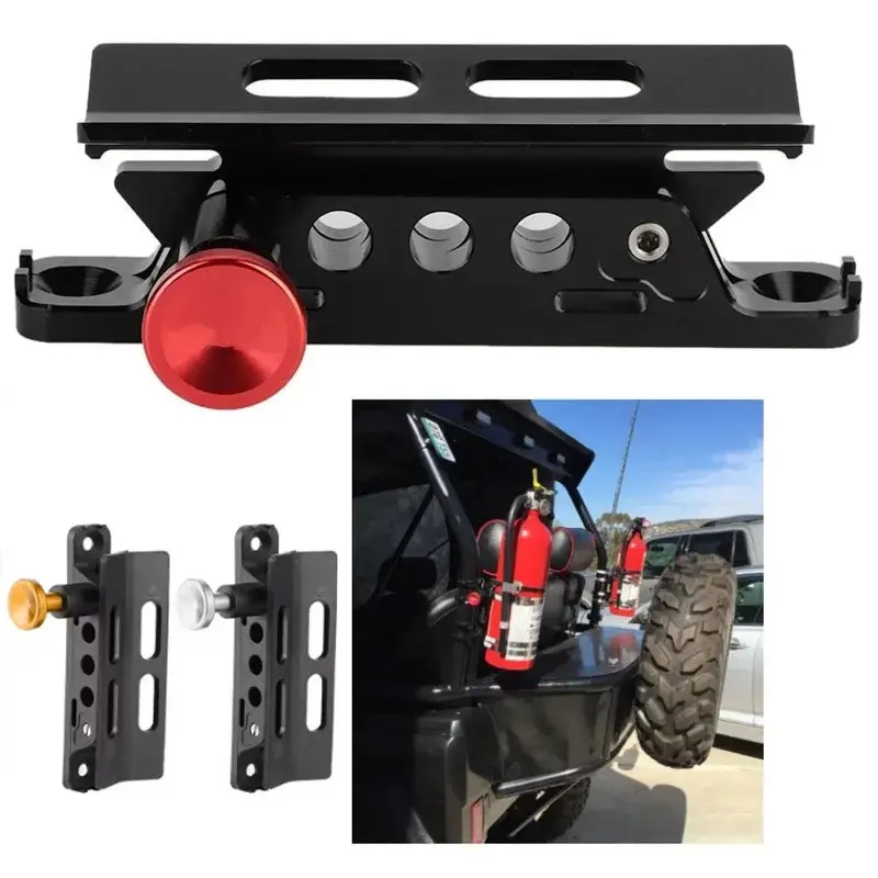 Universal Fire Extinguisher Mount for Off-Road Vehicles and Motorcycles, Quick-Release Car Fire Extinguisher Holder, Modification Accessory