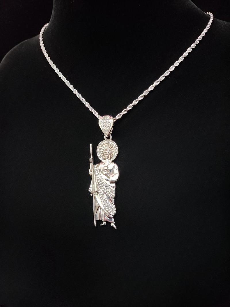 Unisex Street Trend Twist Design Pendant Necklace, Punk Style Stainless Steel Chains Necklace for Men Jewelry for Party, Daily Clothing Decor for Girl, Non Tarnish Jewelry, Statement Necklace, Daily Wear Necklace