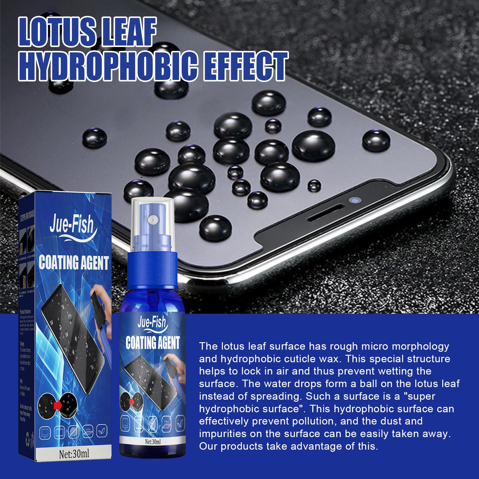 2pcs Screen Coating Agent Phone Screen Cleaner Anti-Scratch Anti-Fingerprint Glass Hydrophobic Oleophobic Coating Liquid