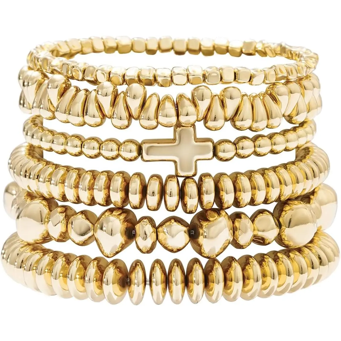 X-Gold Cross Bead Set