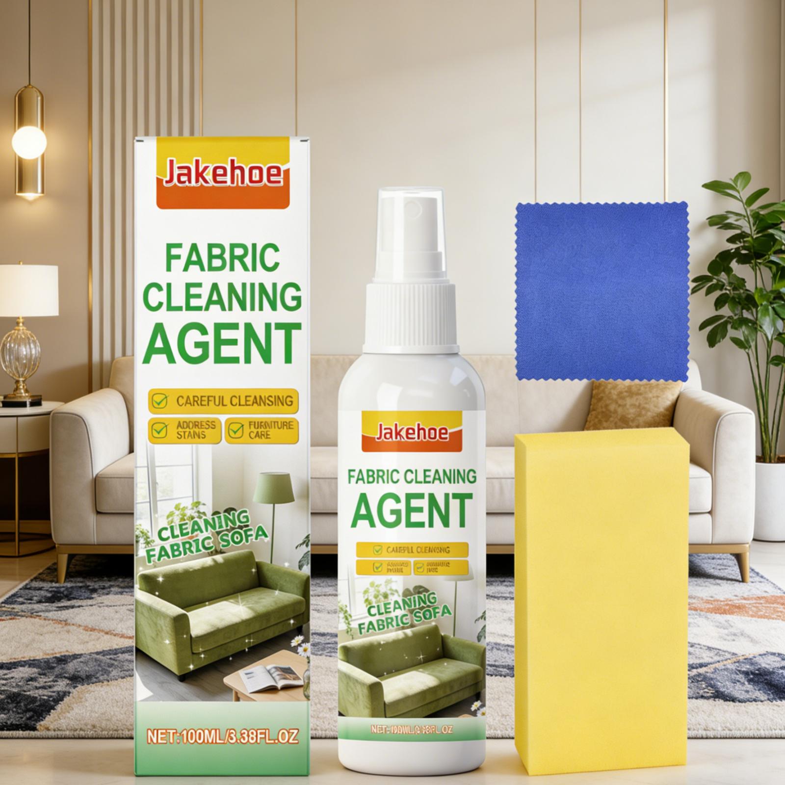 Jakehoe Fabric Sofa Dry Cleaning Agent, Fabric Curtains, Carpets, Home Stain Remover, Daily Household Cleaner