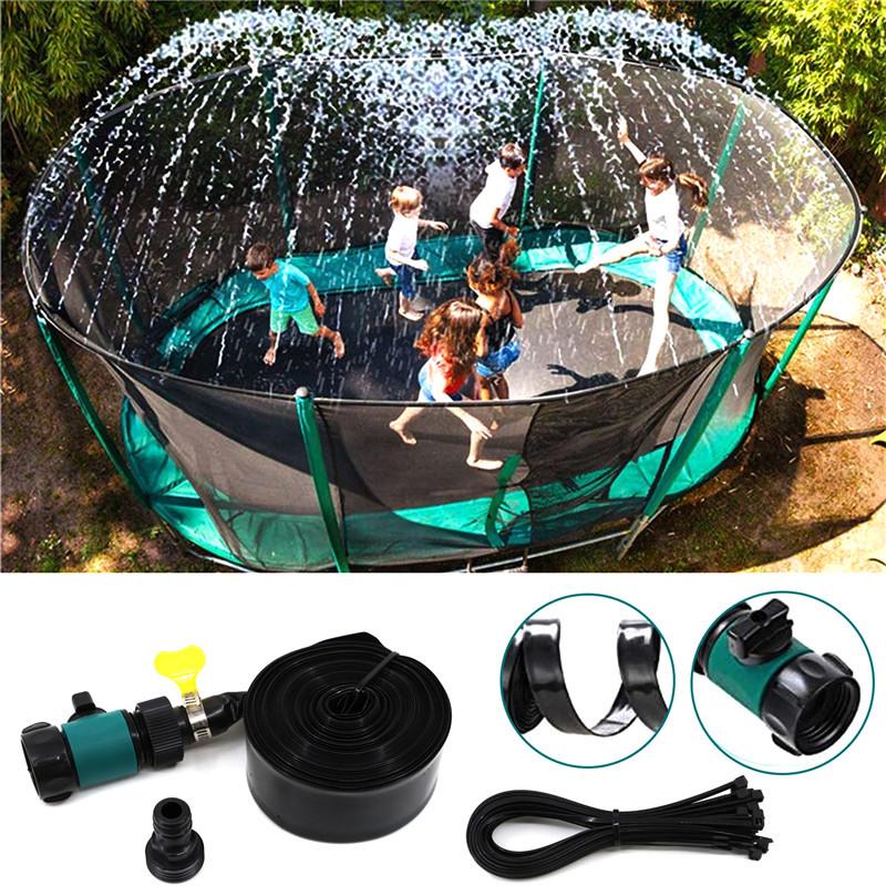 Trampoline Sprinkler for Kids, Outdoor Water Play Sprayer, Summer Backyard Cooling Water Toy for Garden & Lawn#GLOBAL PIC