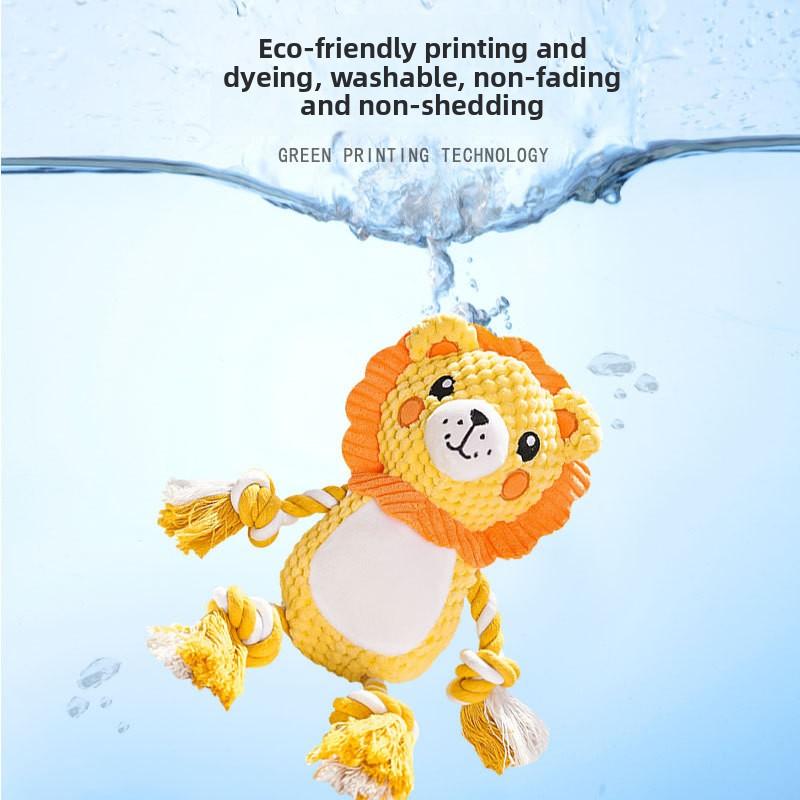 Pet Toys Squeaky Plush for Dogs & Cats, Chew-Resistant Teething, Interactive Boredom Relief