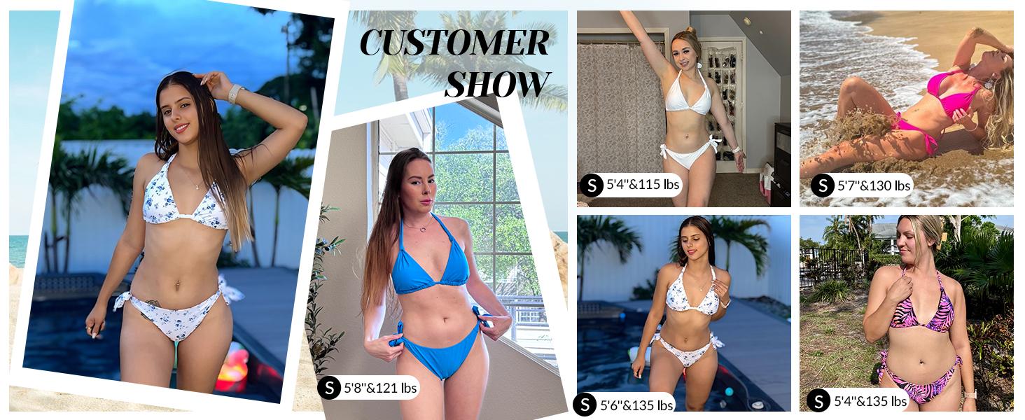 Women Halter Bikini Set - Two Piece Triangle Swimsuit Tie Bathing Suit 2025 Cute Swimwear