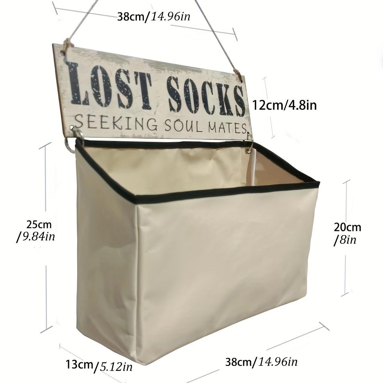 Hanging Lost Sock Organizer Bag, Creative Hanging Storage Bag, Laundry Room Socks Storage Bag, Hanging Organizer for Individual Socks