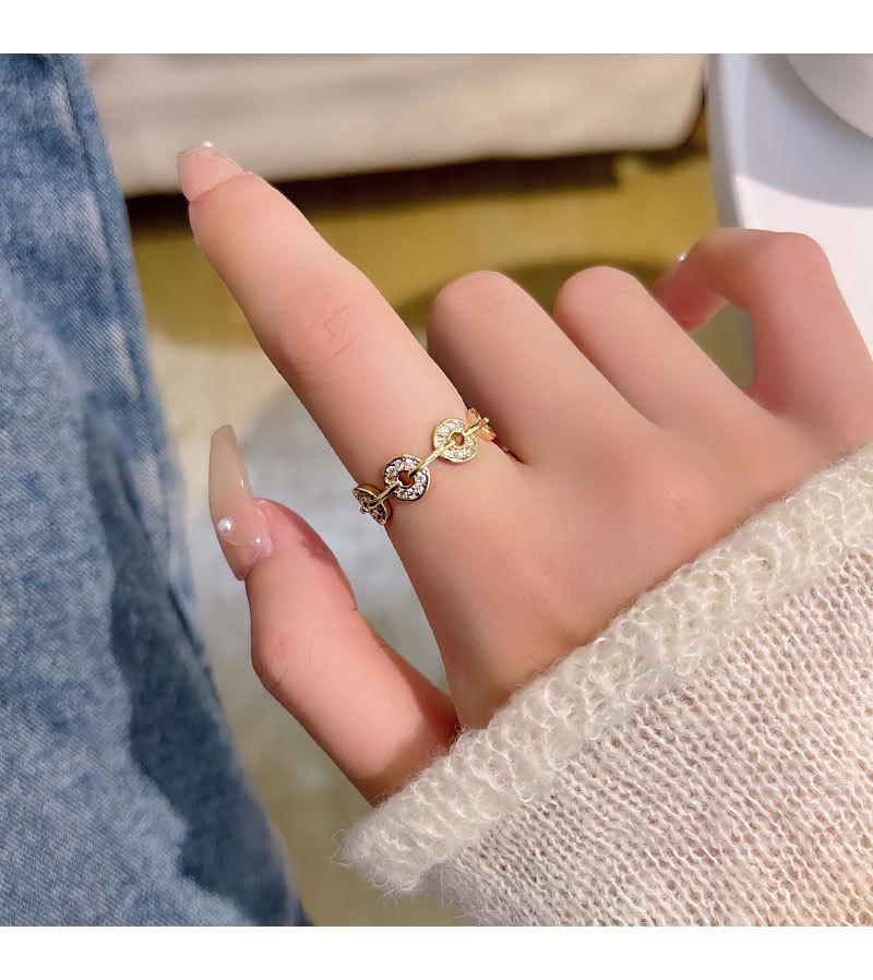 2026 New Arrival Vintage Coin Inspired Ring, Elegant Open Adjustable Ring for Women, Minimalist High-End Fashion Hand Jewelry for Daily & Party Wear toe Retro Goku Black cover