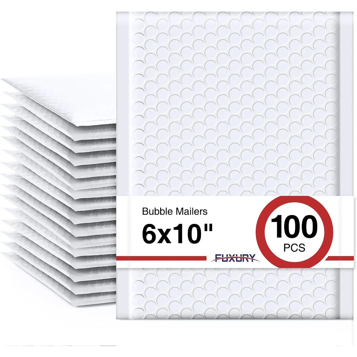 Bubble Mailer 6x10" 100 Pack White Bubble Mailers Usable Size 6x9" Self Seal Padded Mailing Envelopes Opaque Bubble Padded Mailer for Small Business Mailing Jewelry Makeup Small Items