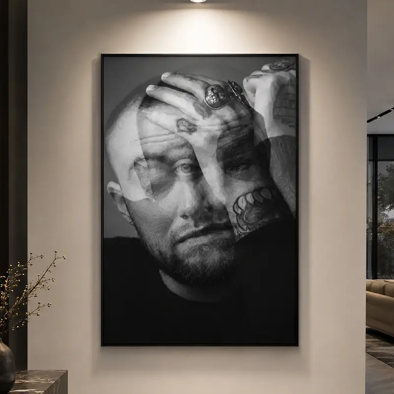 Mac Miller Circles Album-Inspired Vibrant Poster Print - Vintage Retro Hip-Hop Artwork, Living Room Decor, Rapper Wall Art, Gift for Music Lovers
