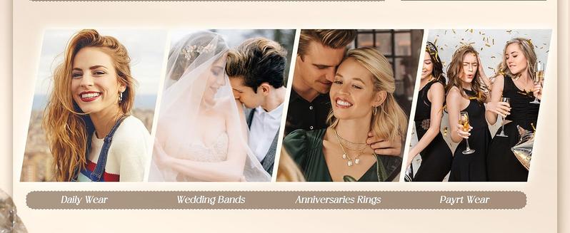 LOLIAS 16Pcs Stainless Steel Rings for Women Chunky Silver Rings Non Tarnish Stackable Ring Open Adjustable Thumb Finger Statement Rings Set