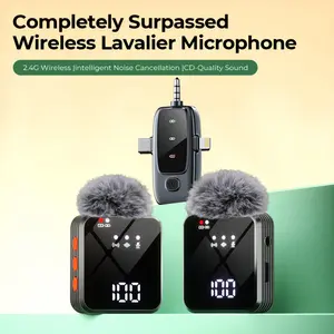 Multifunctional wireless collar microphone, capacitive amplifier to achieve non-destructive HD radio, with adjustable echo to enhance the sound field stereo sense, without removing the receiver can be played back in real time, noise reduction radio clear,