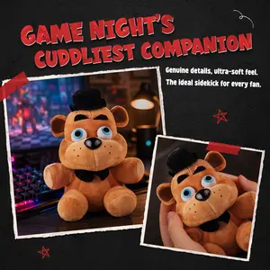 Anime Plush Toy Doll Sun Moon Baby Handmade Midnight Bear Toy Decoration, Anime Game Accessories Stuffed Doll, Midnight Bear Pillow Doll