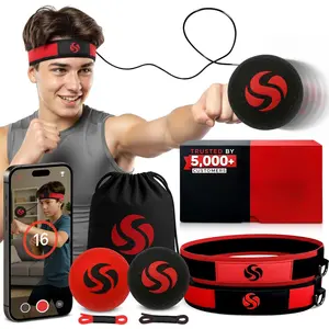 Boxing Reflex Ball – Dual Competition Set |   2 Adjustable Headbands + 2 Training Balls + App Included |   Speed, Agility & Hand-Eye Coordination for Adults & Kids |   MMA Training Equipment
