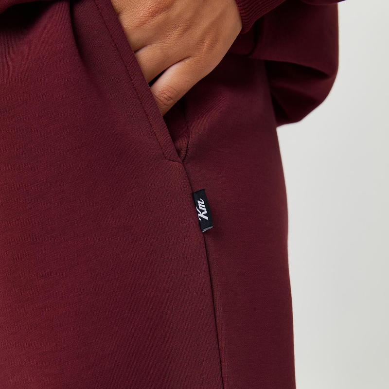 KatchMe Women's Leisure Solid Color Sloping Shoulder Long Sleeve Top & Wide Leg Trousers Co-ord, Cozy Scoop Neck Loose Two Piece Outfits, Basic Womenswear