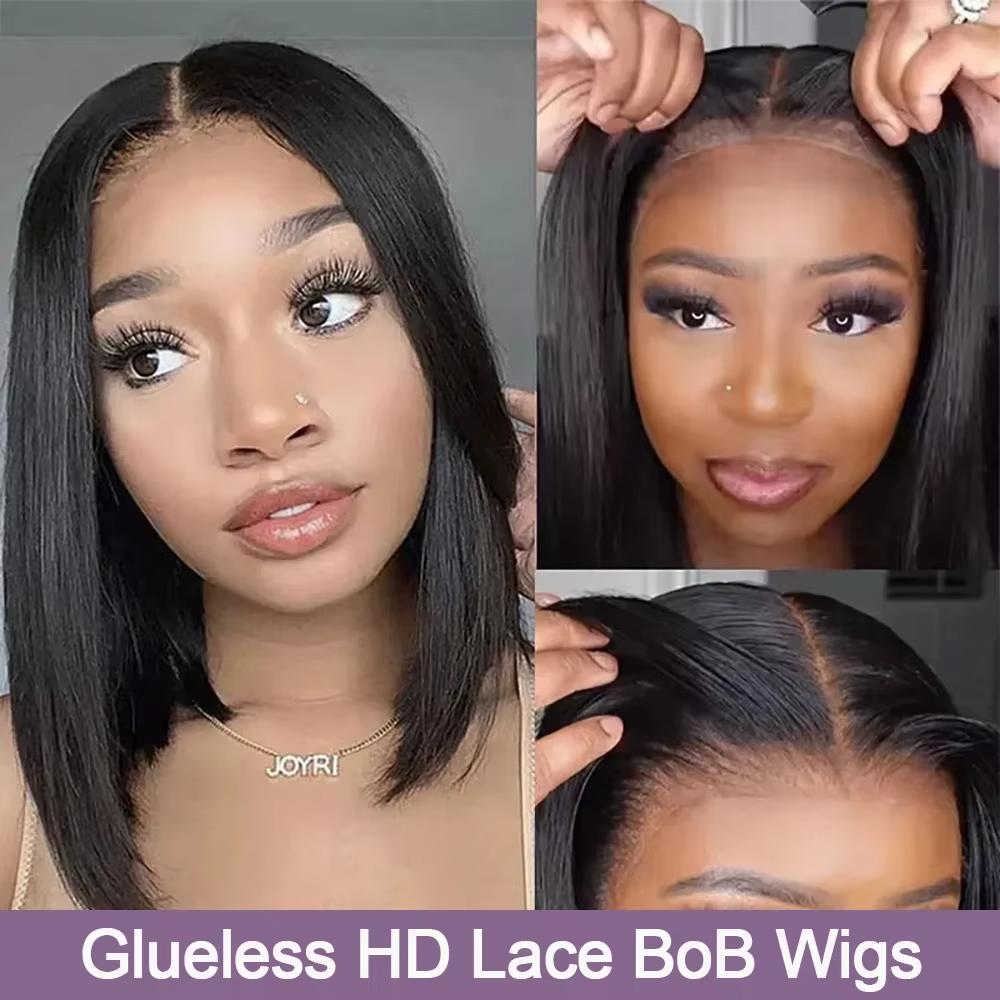 13x4 Bone Short Bob Wig Human Hair 13x6 Lace Frontal HD Straight Bob Wig Human Hair Glueless 4x4 5x5 Lace Front Closure Wigs ﻿