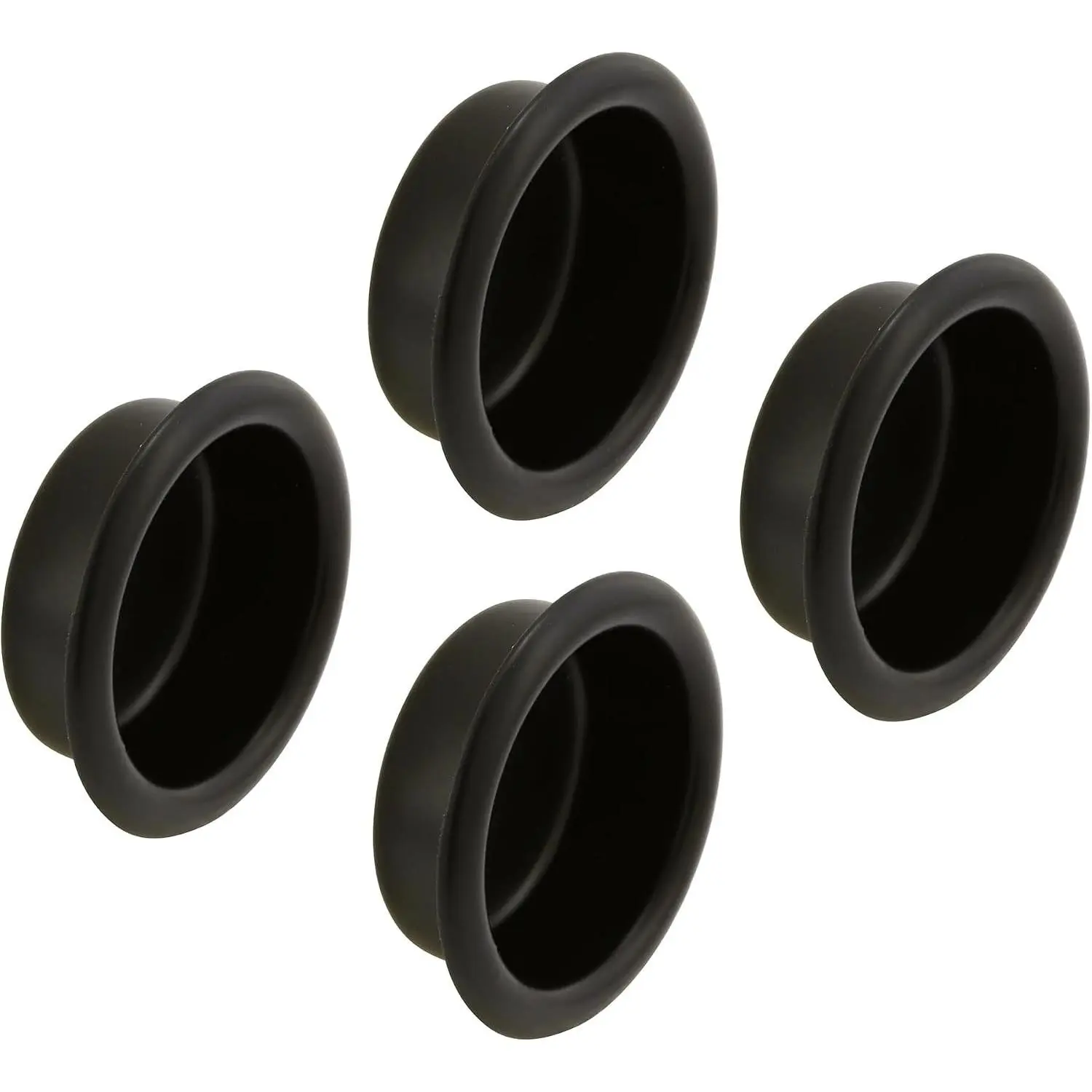 N 7569 Closet Door Finger Pull, 3/4 In., Matte Black Finish (4 Pack)Gift