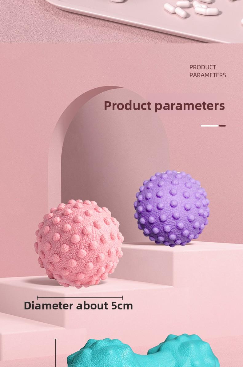 Fascia Ball for Foot Massage & Yoga Fitness TPE Dual Ball Design for Lumbar and Back Muscle Relaxation in Smoky Purple Roland Purple Starry Gray Immersive Black