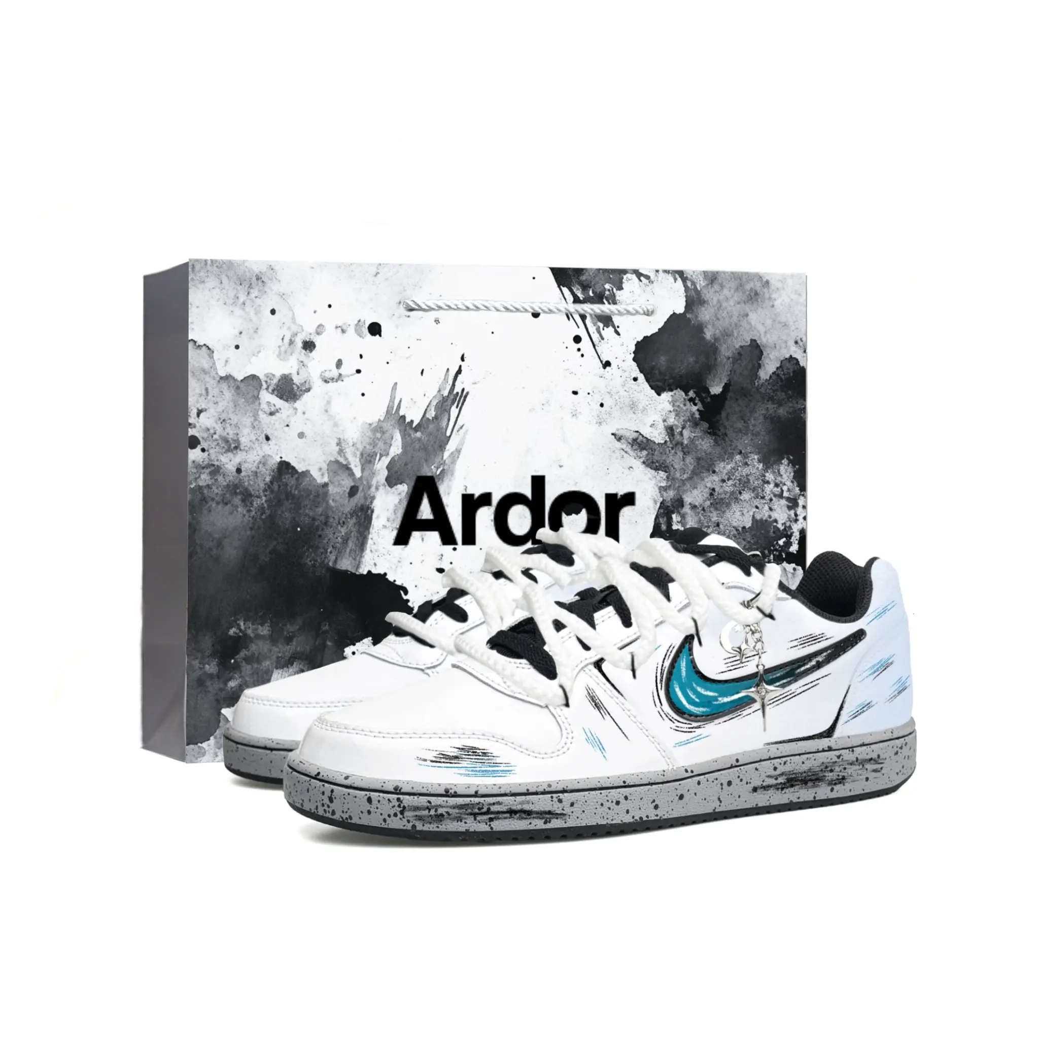 Nike Ebernon Low-Top Sneakers for Men: Retro Chinese-Inspired, Breathable, Height-Increasing, Non-Slip, Durable Verifiable, with credentials and supporting global authentication